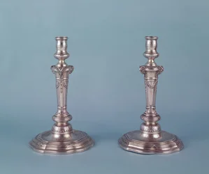 Louis XV sølv lysestager