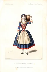 Madame Charlotte Doche, Eugenie Fleury eller Marie Charlotte Eugenie Plunkett i rollen som Madeleine i Eugene Scribes L