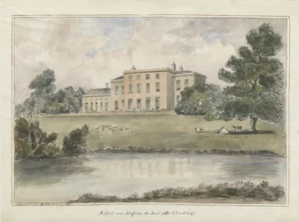Milford House: vandfarvemaleri, 1848