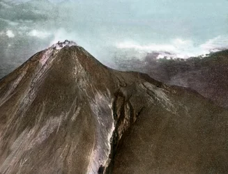 Merapi-vulkanen på Java-øen