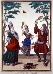Folk, der spiller badminton