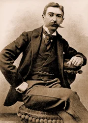 Portræt af Pierre de Coubertin (foto)