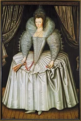 Portræt af en dame, identificeret som Elizabeth Howard, ca. 1595-1605