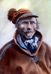 Portræt af en gammel mand fra Finland