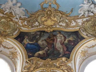 Psyke hos hyrder. Maleri af Charles Joseph Natoire (1700-1777)