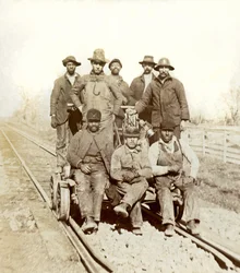 Railroad Workers, Gallatin, Tennessee, ca. 1895 (s/h-foto)