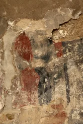 Ribelles. Kirken. Interiør. Apsiden. Vægmalerierne. Detalje. romansk.