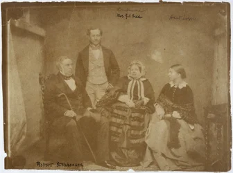 Robert Stephenson, engelsk mekanik- og civilingeniør og familie, c 1850