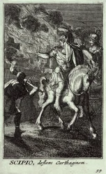 Scipio Africanus den yngre (185-129 f.Kr.) (kobberstik)