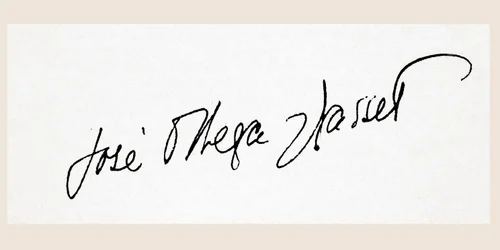 Signatur af José Ortega y Gasset (pen og blæk på papir)
