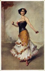 Spansk danser med kastanjetter