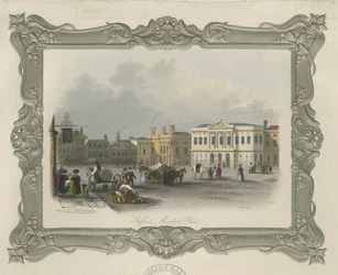 Stafford - Market Place: stålgravering