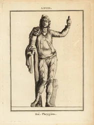 Statue af en frygisk konge