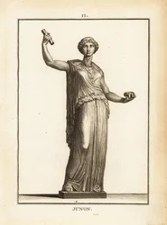 Statue af den romerske gudinde Juno, gudernes dronning