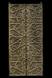 Tabernakeldør. Spanien, omkring 1450-1500. Udskåret og malet træ. Musée du Louvre
