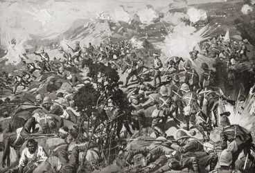Slaget ved Spion Kop, Tugela-floden, Natal, Sydafrika, 2324 januar 1900 under den anden boerkrig.