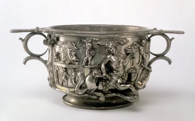 Centaur Cup, gallo-romersk, fra Berthouville Treasure, ca. 2.-3. århundrede e.Kr. (sølv) (se 107979)