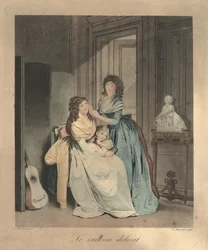 The Delicate Gift, Paris, ca. 1820 (gravering)