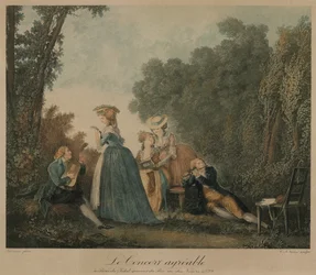 Den behagelige koncert, ca. 1810 (gravering)