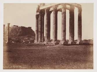 Jupiter Olympius-templet, ca 1849