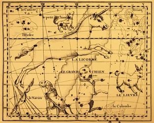 Konstellationerne Monoceros og Canis Major.