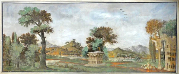 Topkapi-paladset, vægmaleri, Istanbul, Tyrkiet, Asien (foto)