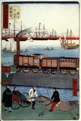 Trafik i en japansk havn