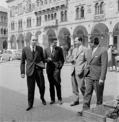 Diverse begivenheder: mord i Alleghe (Belluno): Dino Conti, Sergio Saviane, avv. Massenz Campeis, avv. Gasperin - 1960