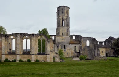 Udsigt over La Sauve Maggiore, klosteret La Sauve-Maggiore i Gironde. Det 11. århundrede.