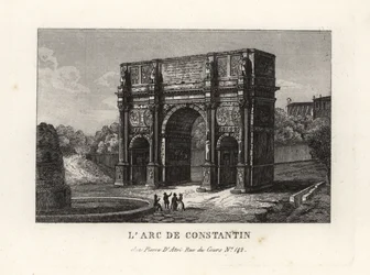 Udsigt over Konstantinbuen, Arco di Costantino, Rom