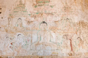 Vægmaleri, Sulamani Pahto, Bagan (foto)