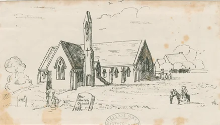 Walton-on-the-Hill Church [Ny]: litografi, nd [c 1840]