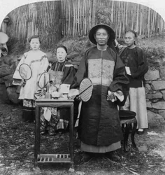 En genial embedsmand fra det indre Kina, flådemandarin, Kinkow Jingzhou, Kina, 1900
