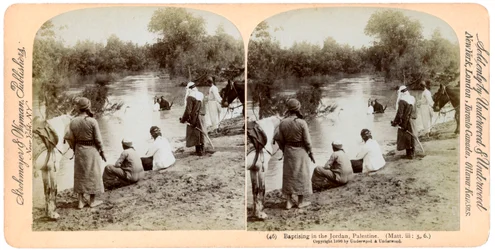 Dåb i Jordanfloden, Palæstina, 1896.