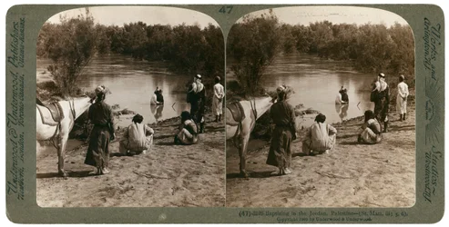 Dåb i Jordanfloden, Palæstina, 1903.
