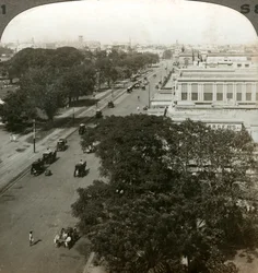 Chowringhee Road, Calcutta, Indien, omkring 1900-tallet.