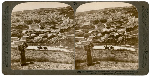 Nazareth, set fra nordøst, Palæstina, 1900.
