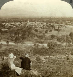 Pagoder, Mandalay, Burma, omkring 1900-tallet.