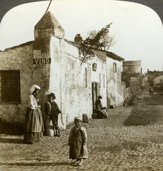 Scene på Appian Way, Rom, Italien