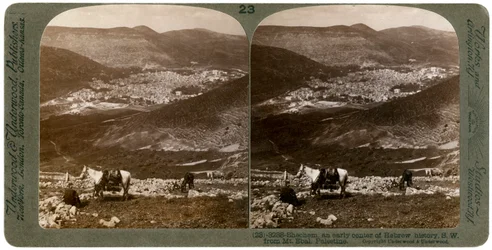 Sikem, sydvest for Mount Ebal, Palæstina, 1900-tallet.