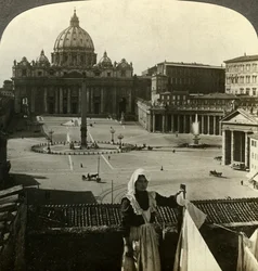 Peterspladsen og Basilikaen og Vatikanet, Rom, Italien.