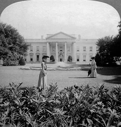 Det Hvide Hus, Washington DC, USA, ca. slutningen af det 19. århundrede.