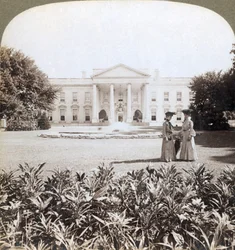Det Hvide Hus, nationens leders historiske residens - nordfacaden, Washington, D.C., 1908