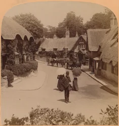 De maleriske hjem i Shanklin, Isle of Wight, England, 1900.