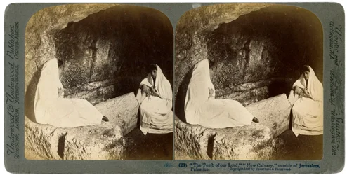 Jesu grav, uden for Jerusalem, Palæstina, 1897.