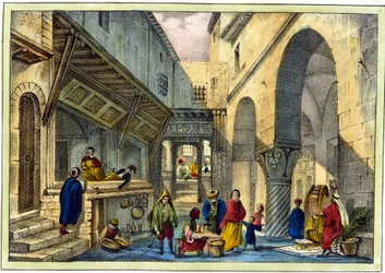 En souk i Algier.