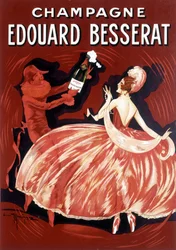 Reklameplakat for Champagne Edouard Besserat, slutningen af det 19. århundrede
