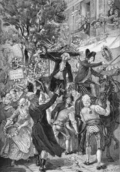 Aix en Provence (Aix-en-Provence), Bouches du Rhone (13) (1789): Honore Gabriel (Honore-Gabriel) Riqueti, greve af Mirabeau (1749-1791) under hans valg som stedfortræder til generalforsamlingen af den tredje Delstaten Aix en Provence (Aix-en-Provence). Det