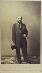Alexandre Ostrovski - Portræt af dramatikeren Alexander N. Ostrovsky (1823-1886), Anonym. Fotografi