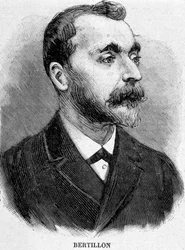 Alphonse Bertillon (1853-1914), fransk lærd, skaber af antropometri.